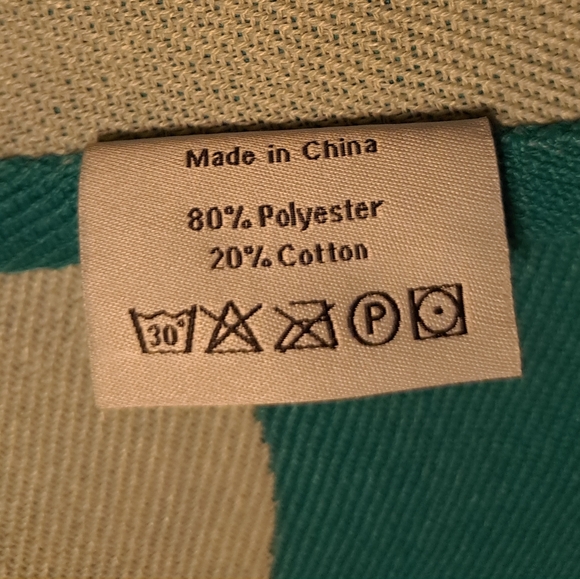 Maven mod double sided throw blanket - teal/aqua - Picture 4 of 7